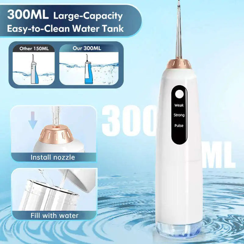 Us Warehouse Products Portable Oral Irrigator Water Flosser Teeth Cleaning Dental Water Flosser Oral Irrigator