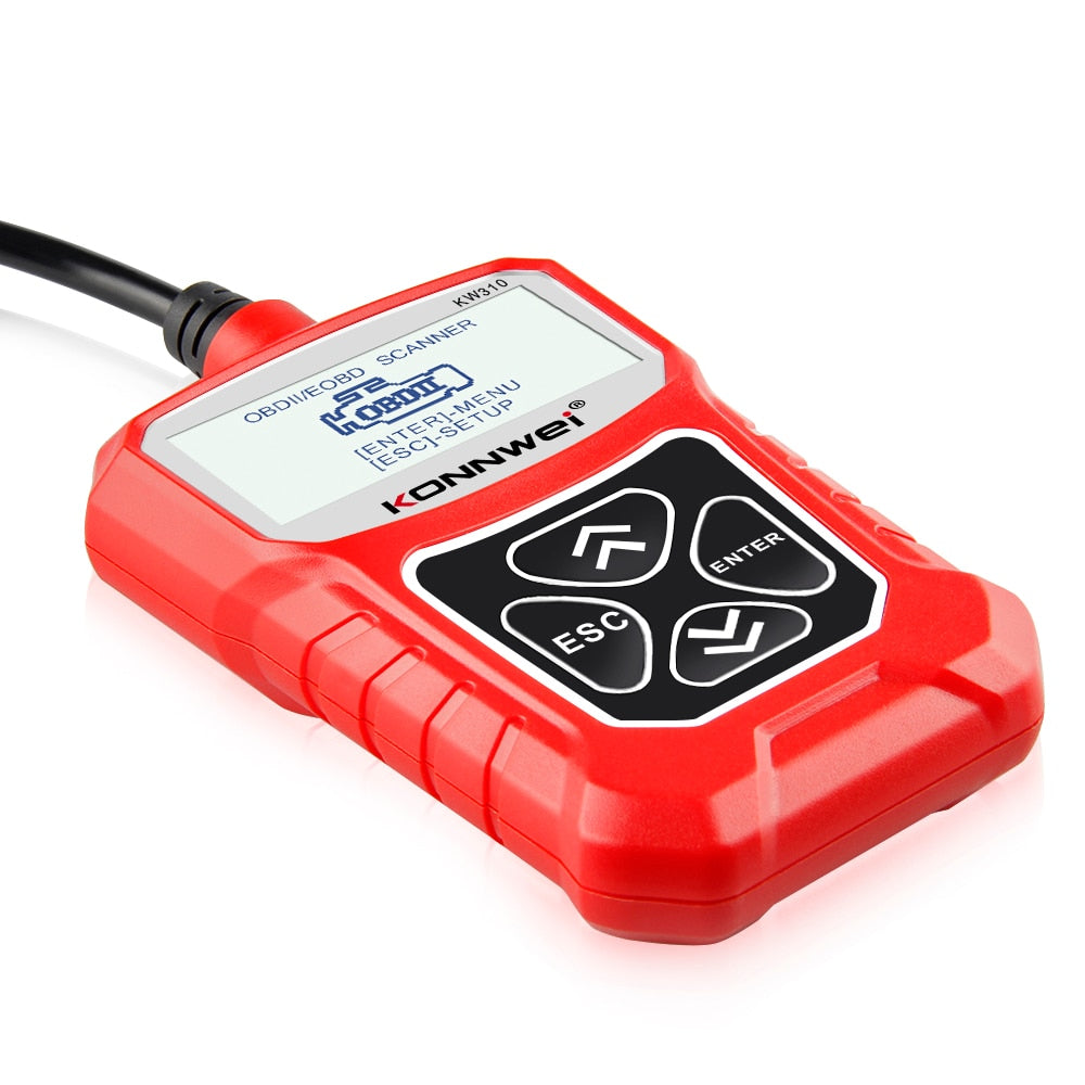 KW310 OBD2 Scanner - Professional Car Diagnostic Tool with Russian Language Support, Automotive Scanner, and Car Maintenance Toolkit