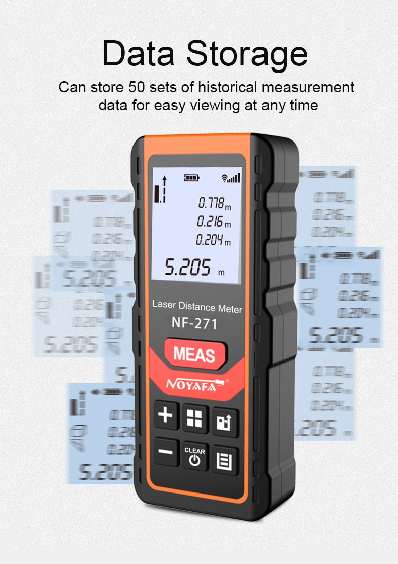 Laser Distance Meter: Precision Electronic Roulette and Digital Rangefinder for Accurate Measurements - Metro Laser Range Finder Measuring Tape Device Tool
