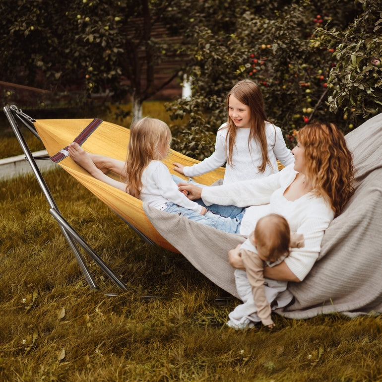 Tranquillo Original Stainless Steel Hammock Stand for Ultimate Relaxation