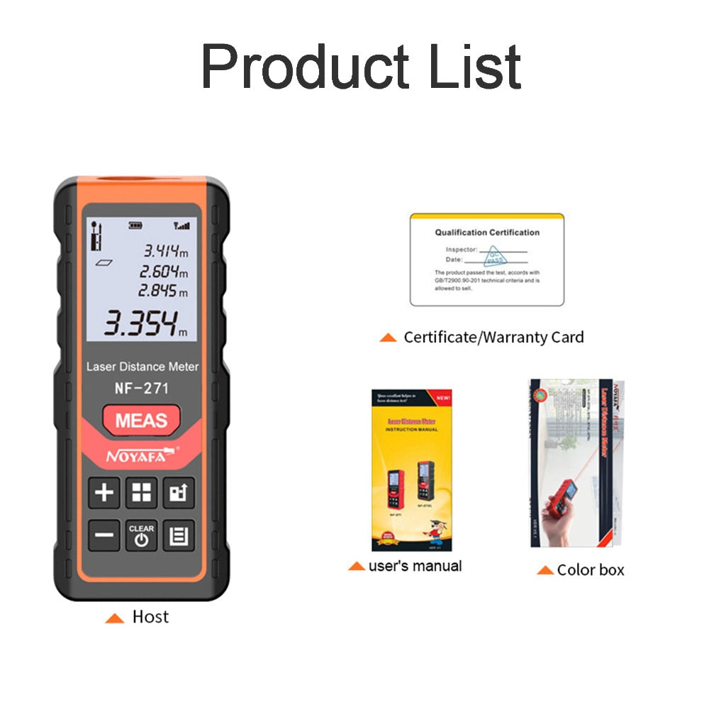 Laser Distance Meter: Precision Electronic Roulette and Digital Rangefinder for Accurate Measurements - Metro Laser Range Finder Measuring Tape Device Tool