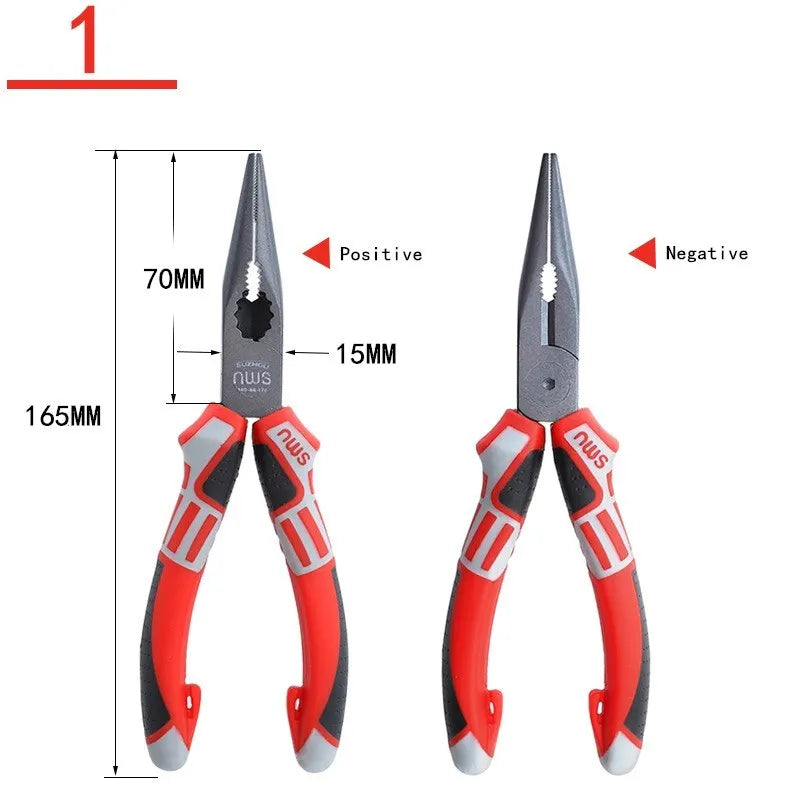 6''/7''/8”Multifunctional Wire Cutter German Electrician's Pliers Thickened Clamp Head Chrome Vanadium Steel Electrician Tools