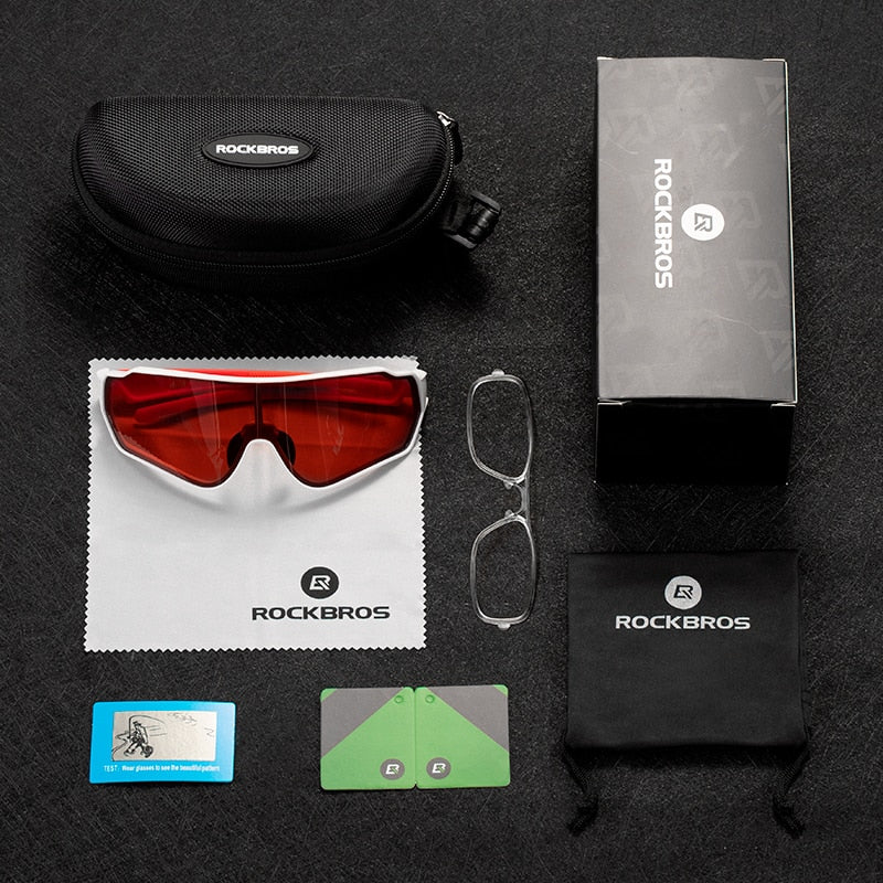Photochromic Polarized Sunglasses for Men and Women - Cycling Glasses for Outdoor Sports, Hiking, and Biking with Inner Frame