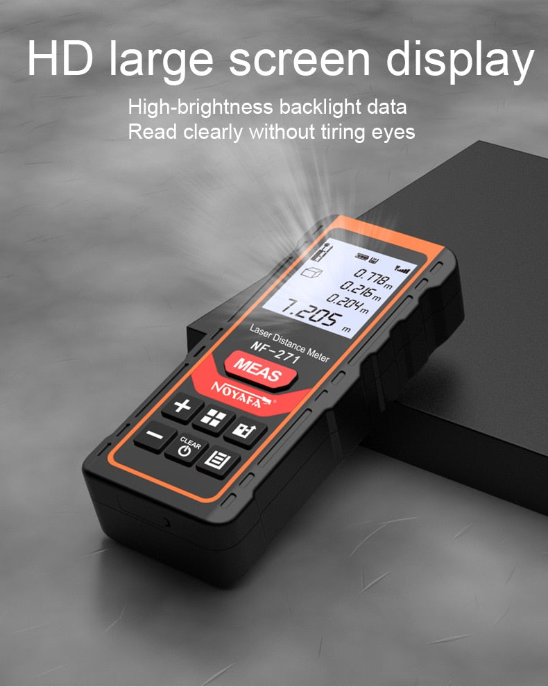 Laser Distance Meter: Precision Electronic Roulette and Digital Rangefinder for Accurate Measurements - Metro Laser Range Finder Measuring Tape Device Tool