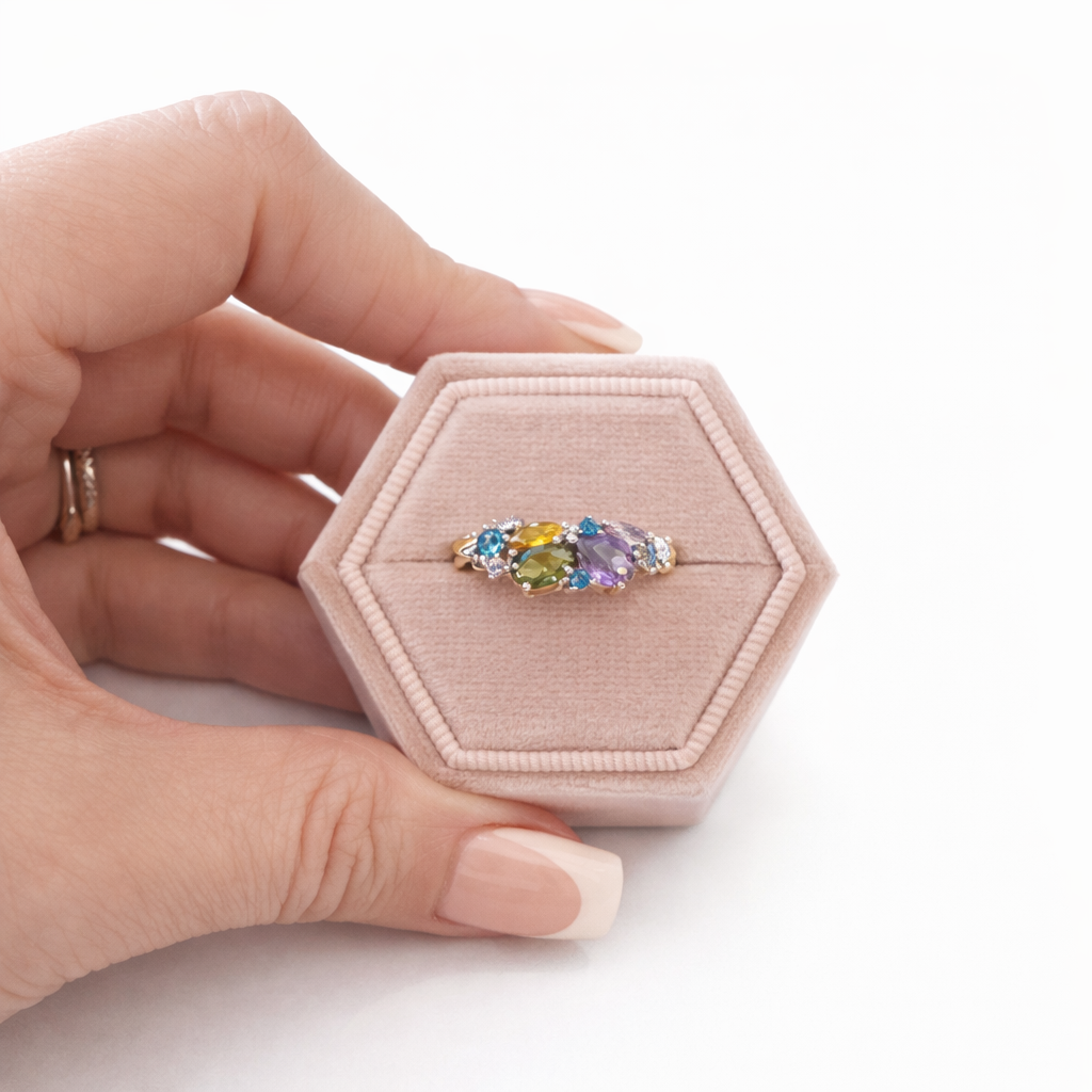 Evangeline Multicolor Stone Ring