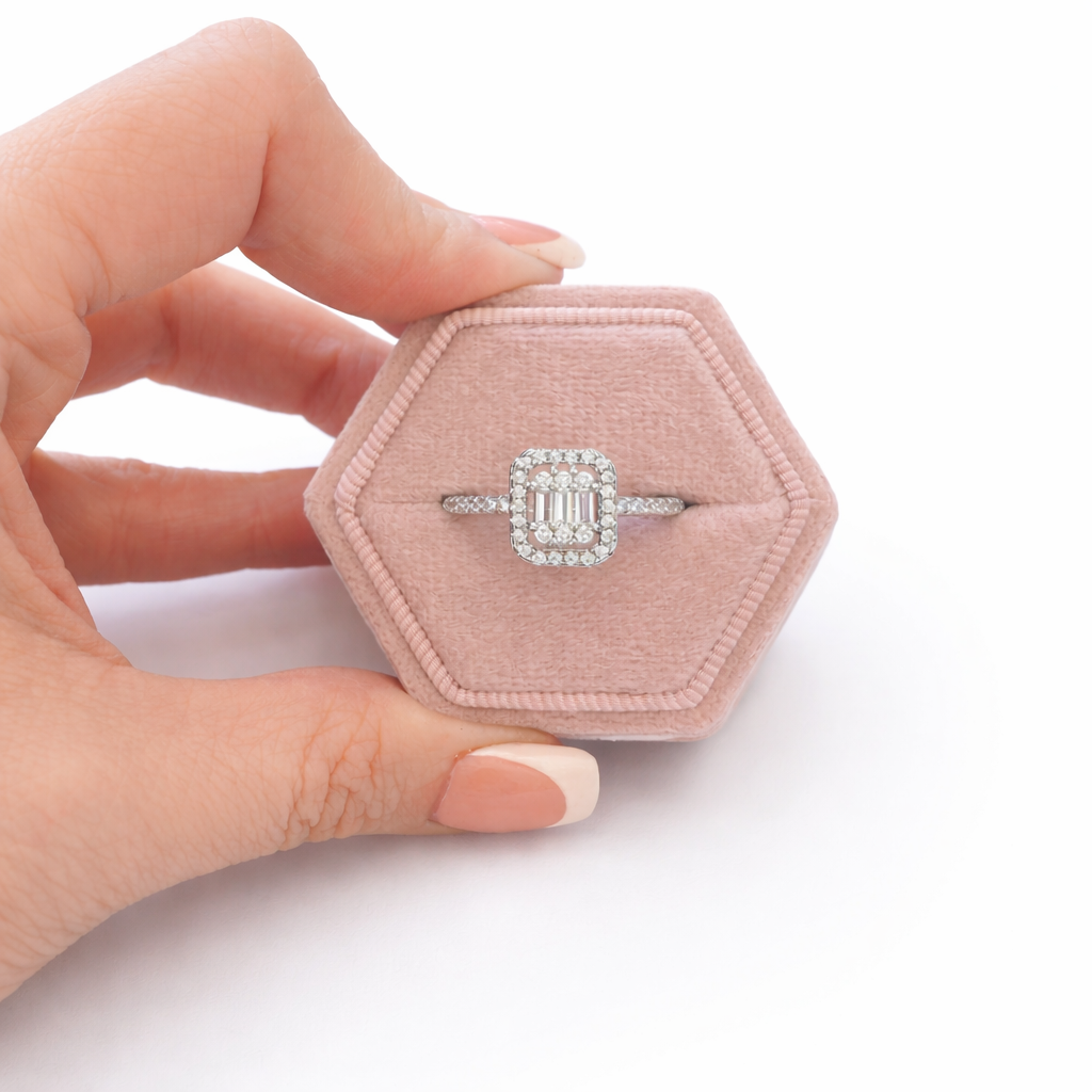 Modern Grace Emerald Cut Ring