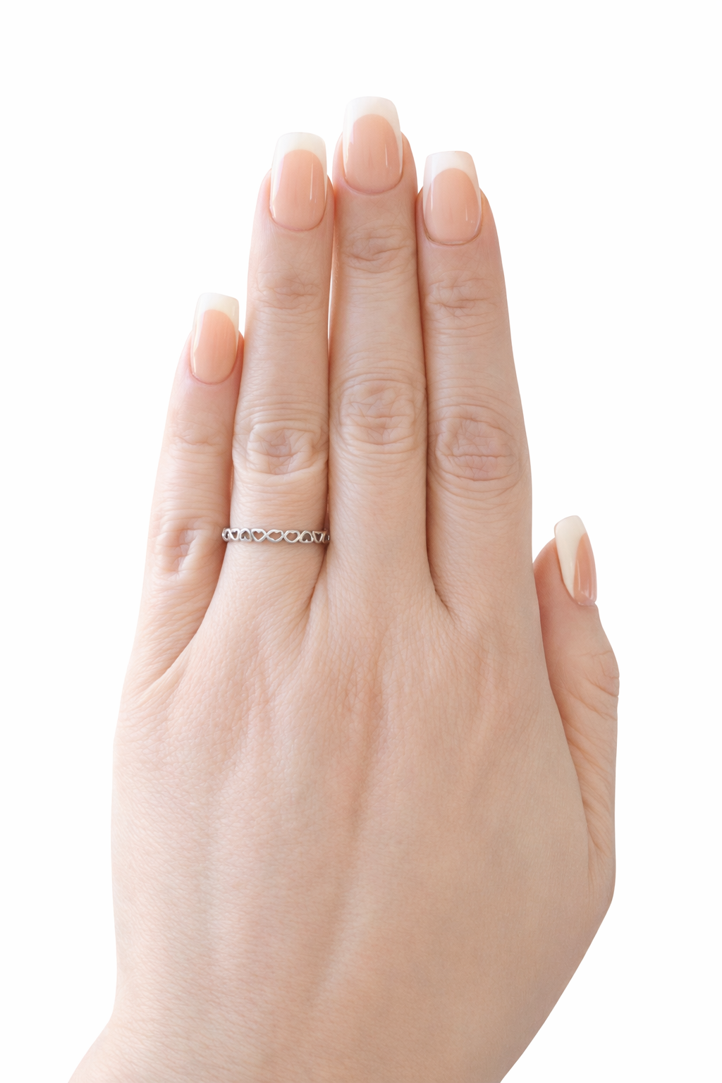 Heart Stacker Ring- Silver