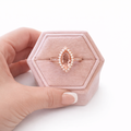 Blush Promise Marquise Halo Ring