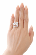 Toi et Moi 2 Piece Ring Set