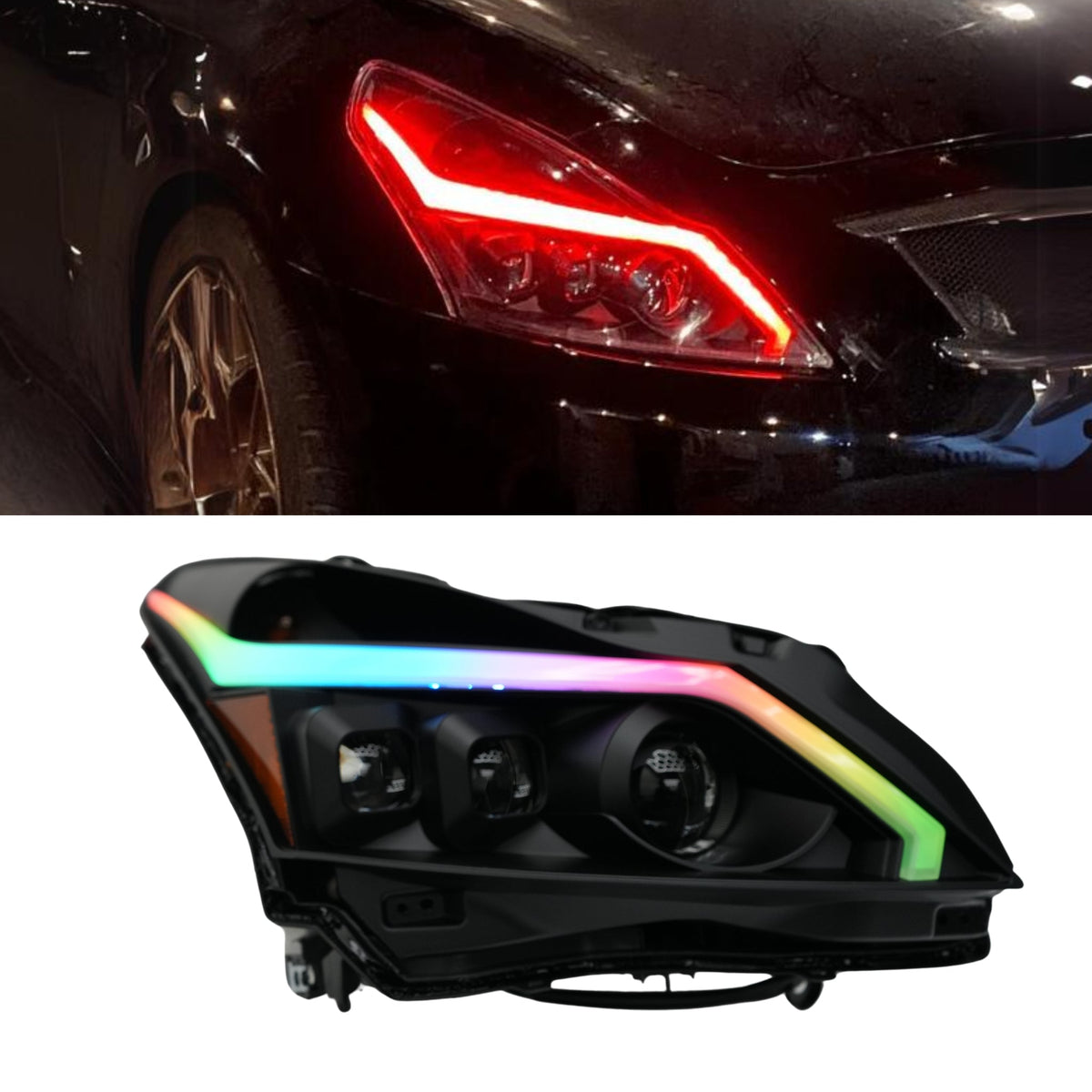(2010-2013) Infiniti G37 Multicolor Flow DRL Boards (for Spyder Headlights only)