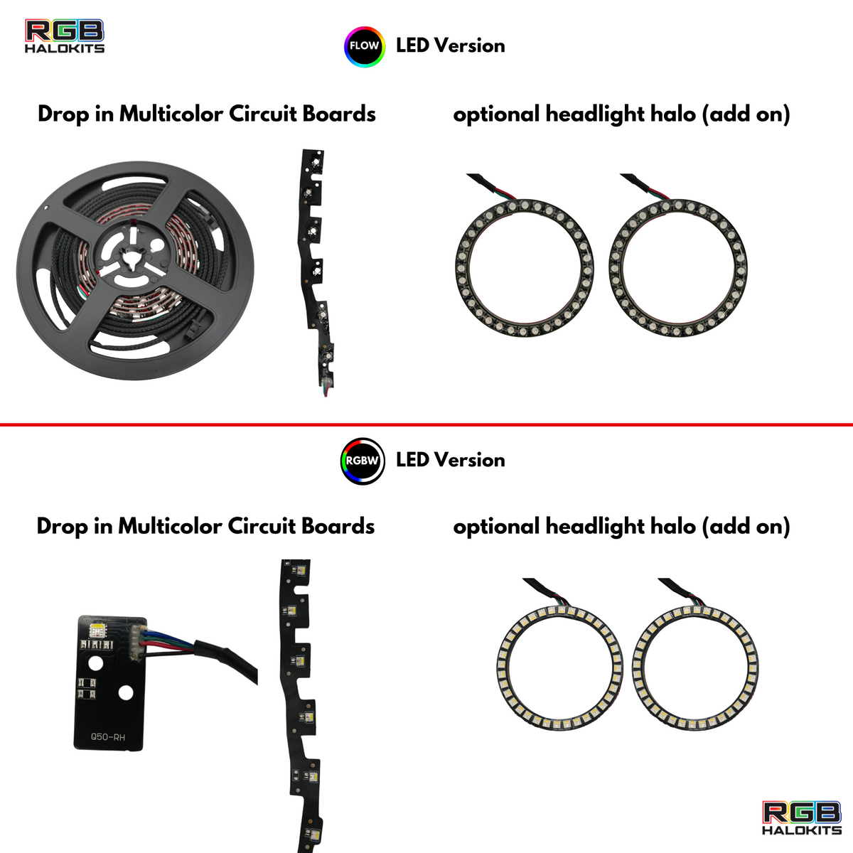 Infiniti Q50 Multicolor Flow DRL Boards (2014-2024)