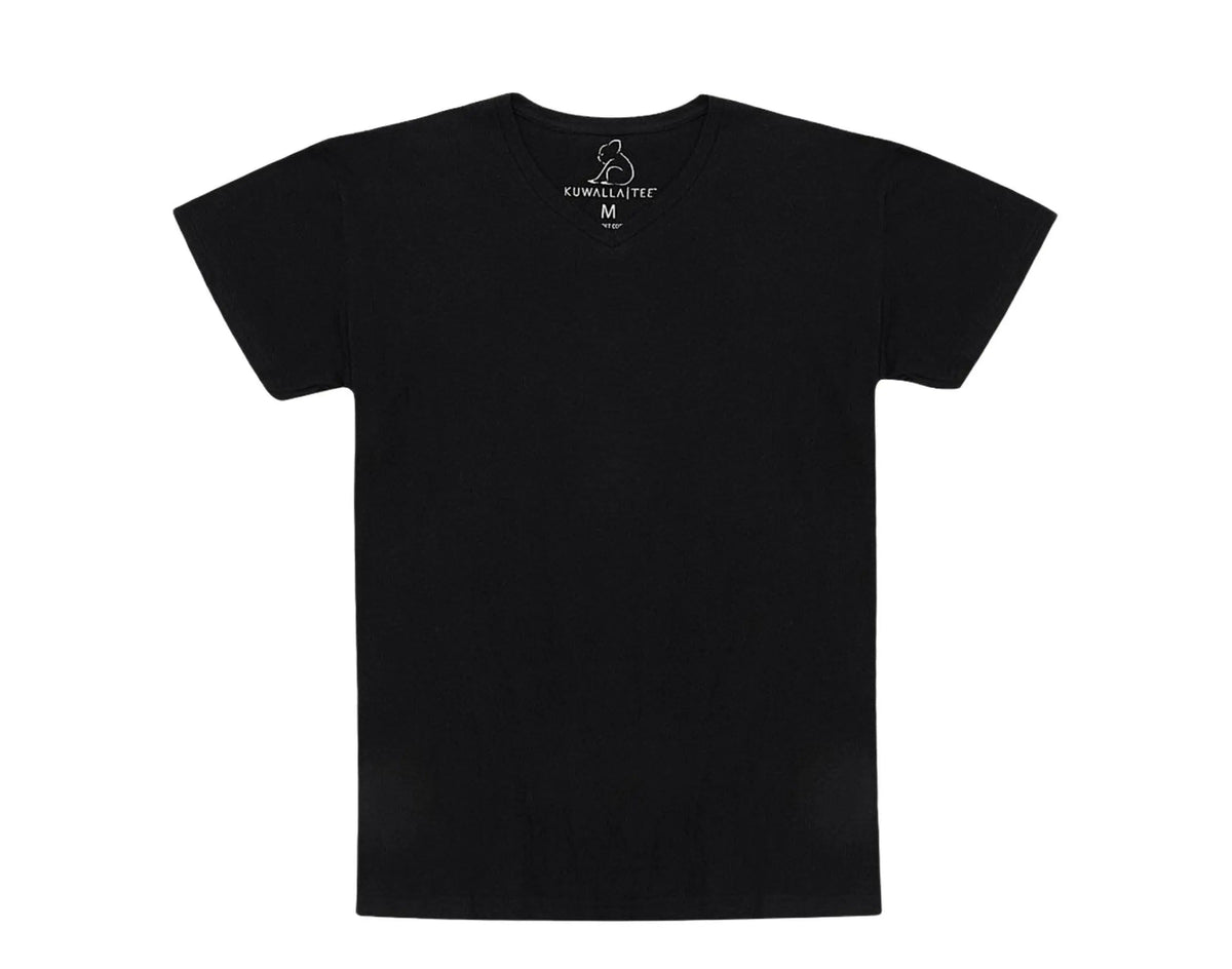 Kuwalla Tee Crew V-Neck Men T‑Shirt 3‑Pack Mix Black/White/Grey