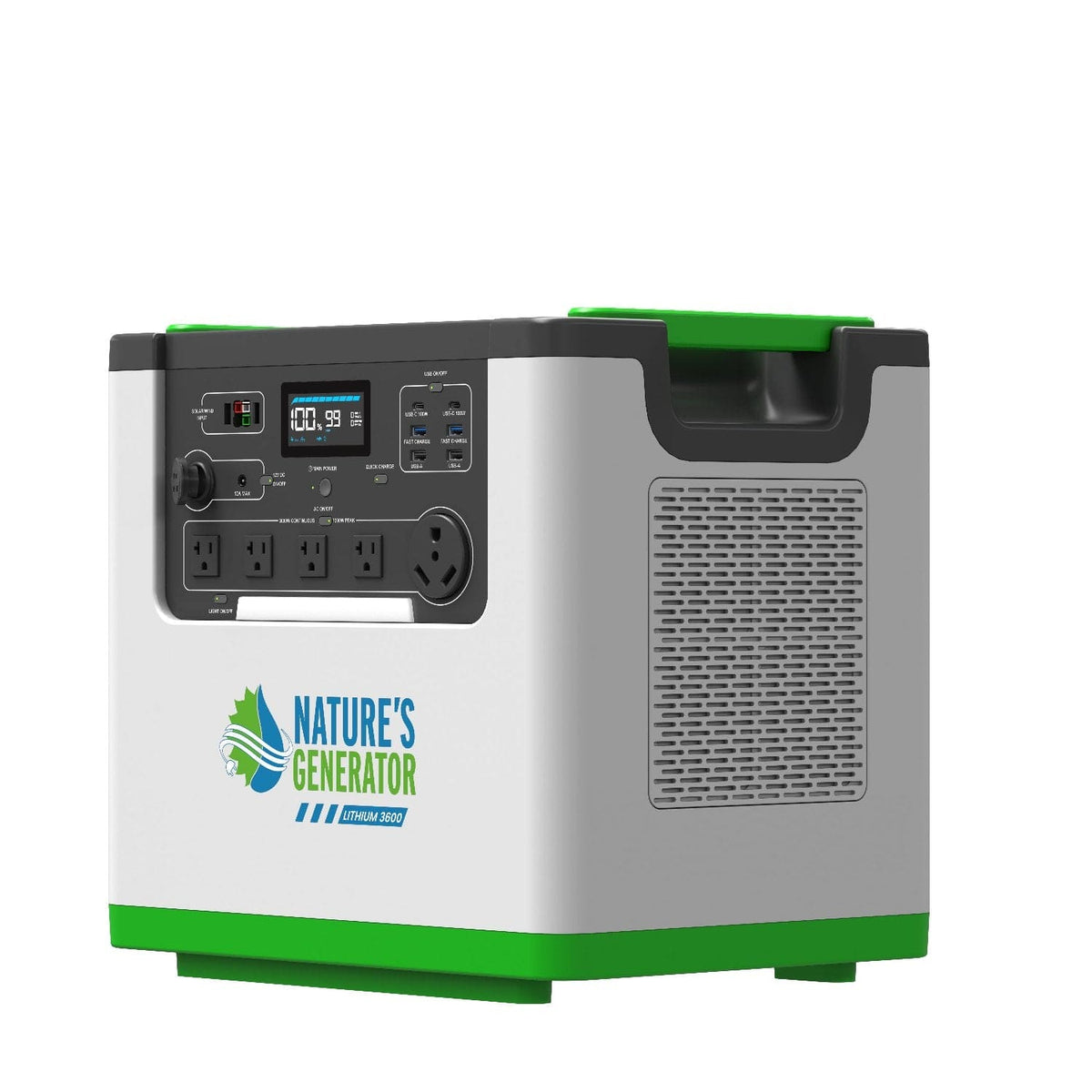 Nature's Generator Lithium 3600 Solar Generator and Transfer Switch