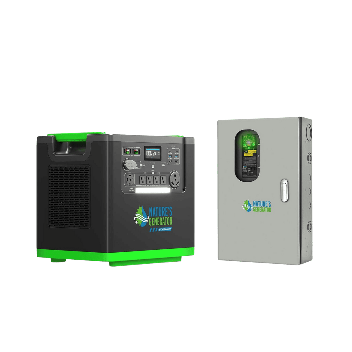 Nature's Generator Lithium 6000 and Transfer Switch