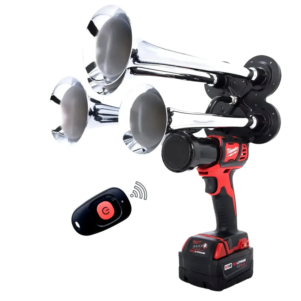 Train Horn for Milwaukee Batteries – Quad Pro