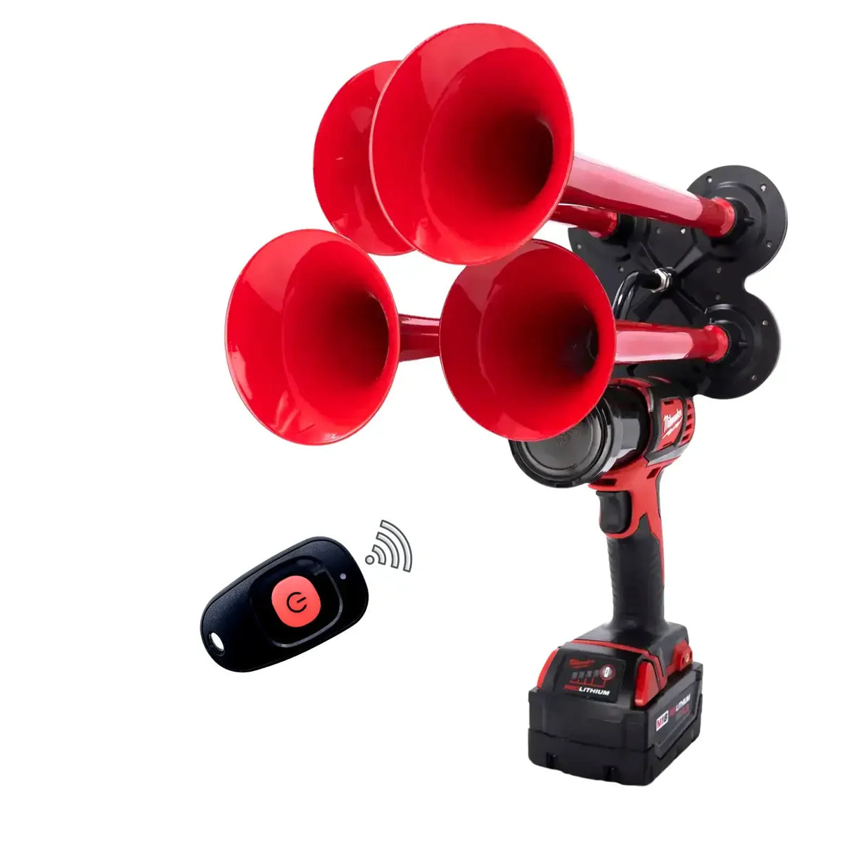 Train Horn for Milwaukee Batteries – Quad Pro