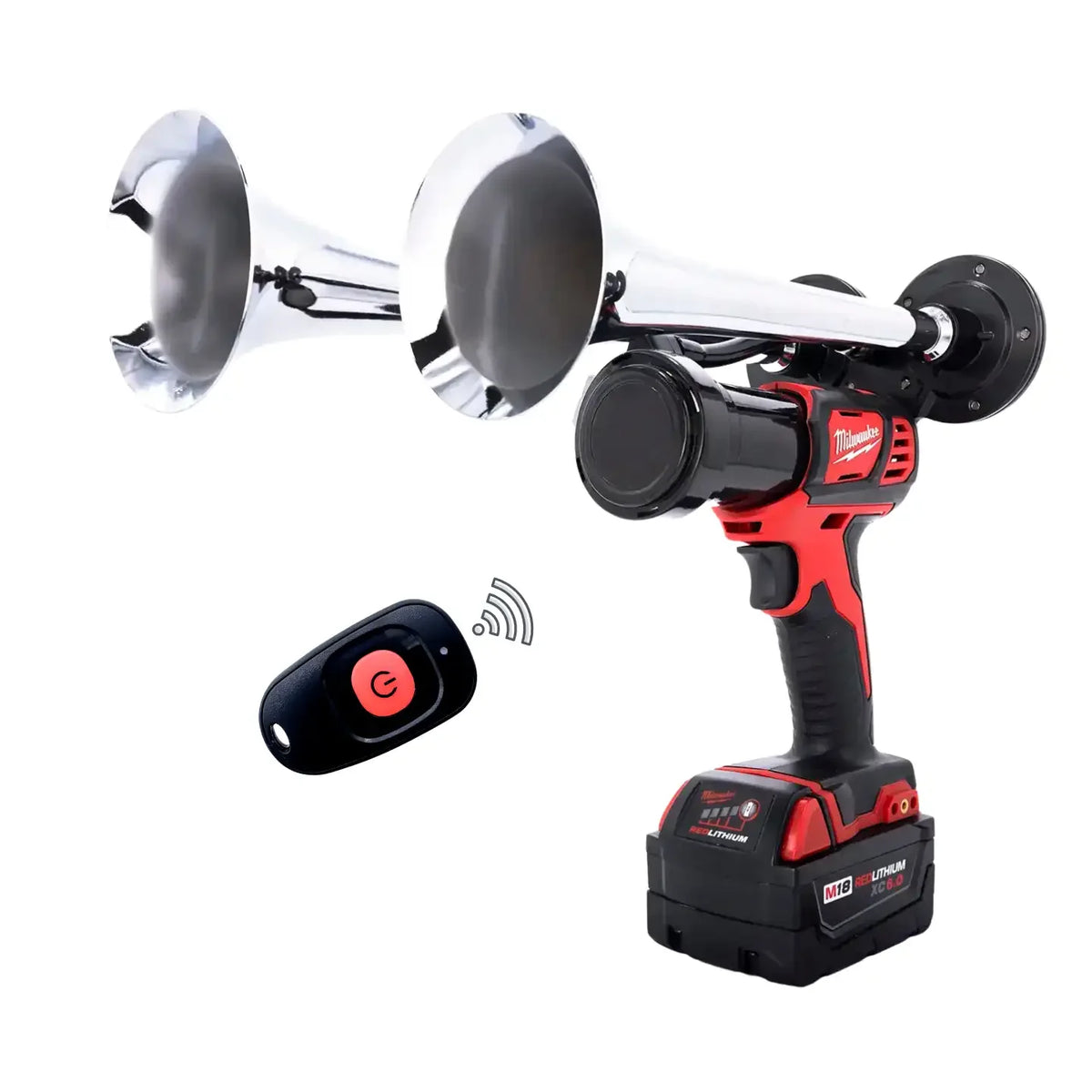 Train Horn for Milwaukee Batteries – Dual
