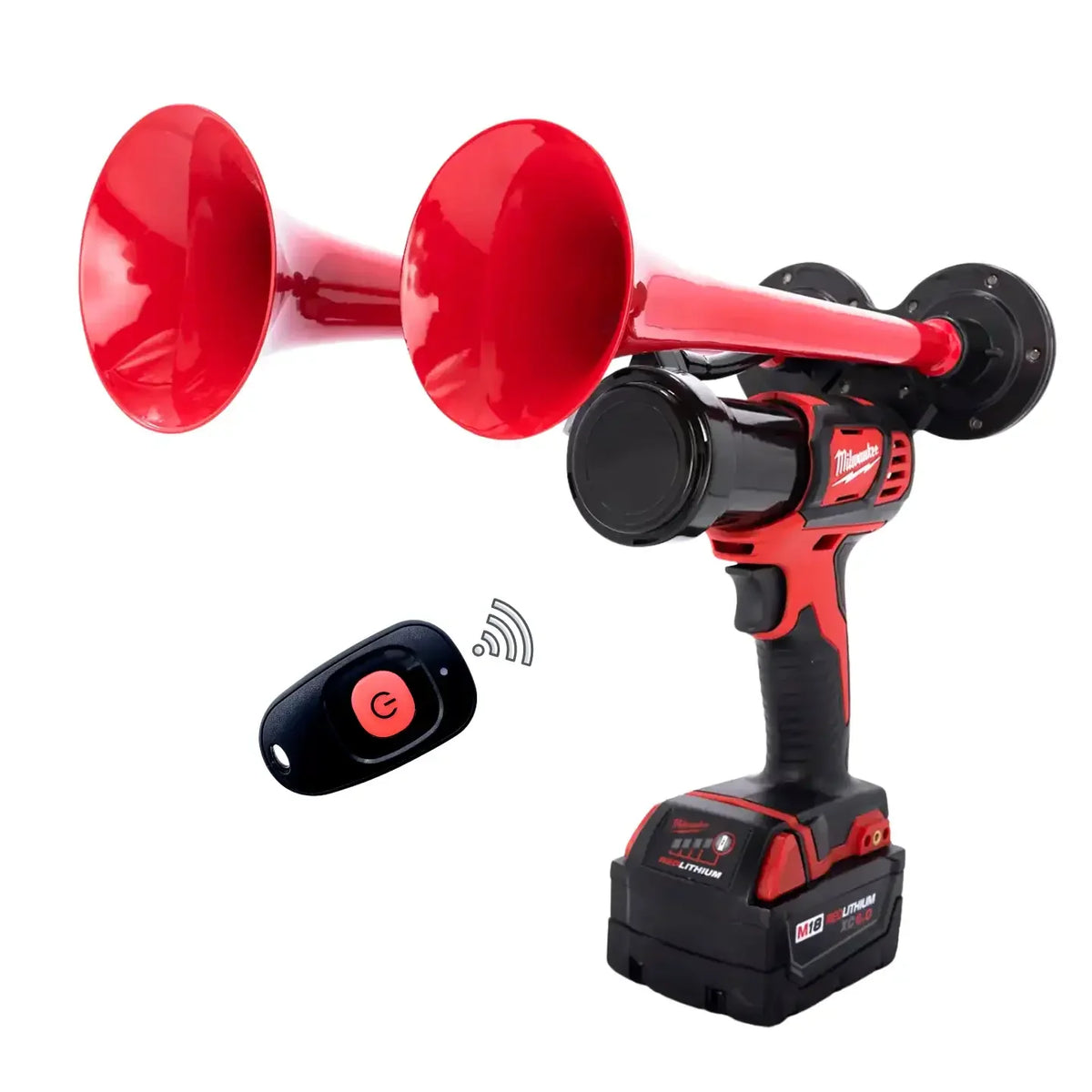 Train Horn for Milwaukee Batteries – Dual