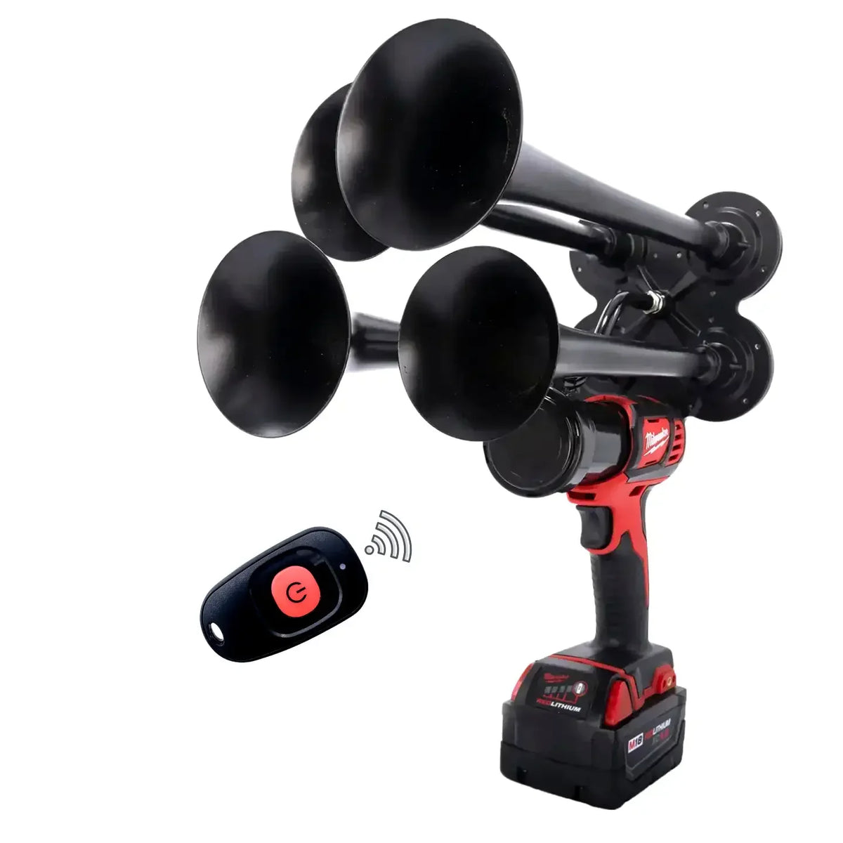 Train Horn for Milwaukee Batteries – Quad Pro
