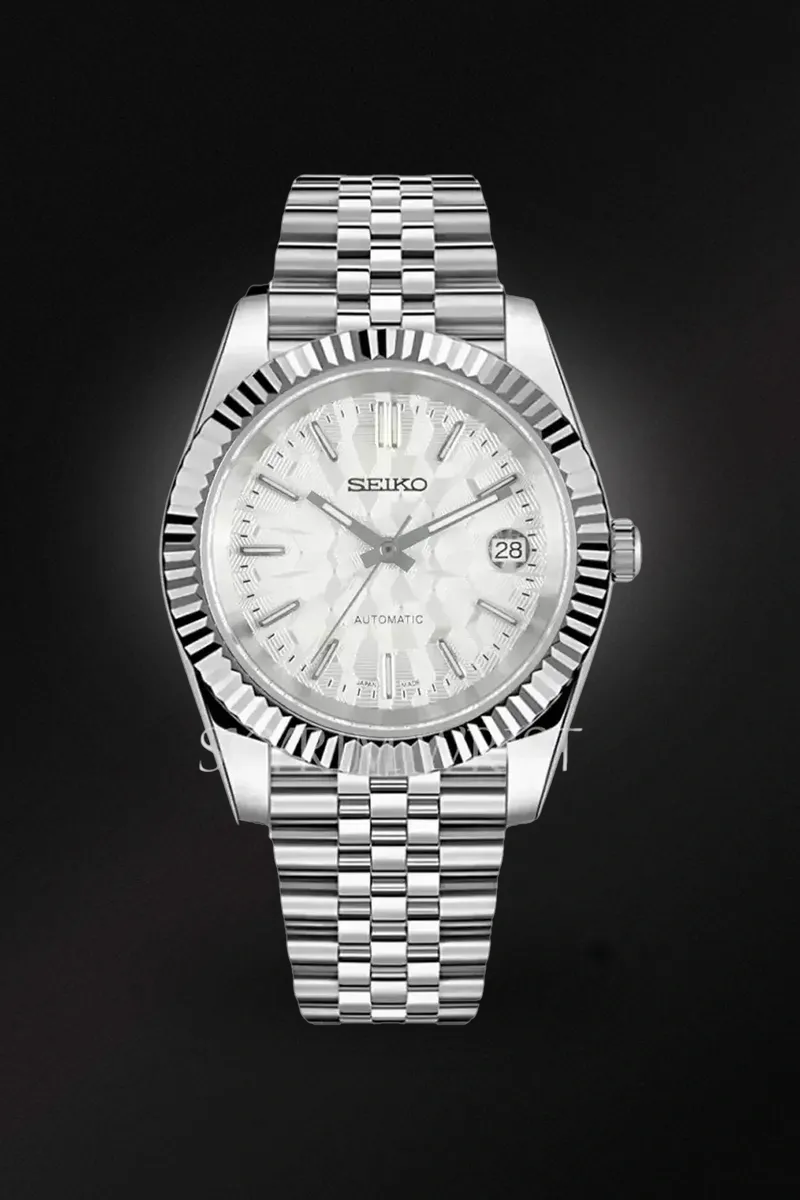 Mod Datejust Mosaic White