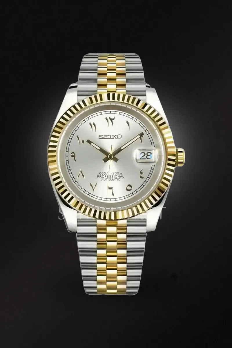 Mod Datejust Two-Tone Gold Arabic