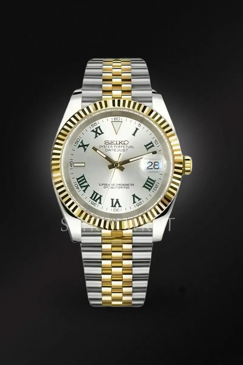 Mod Datejust Wimbledon Two-Tone Gold Silver