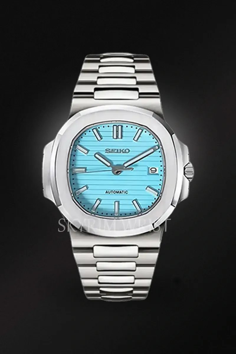 Mod Nautilus Silver Tiffany Blue