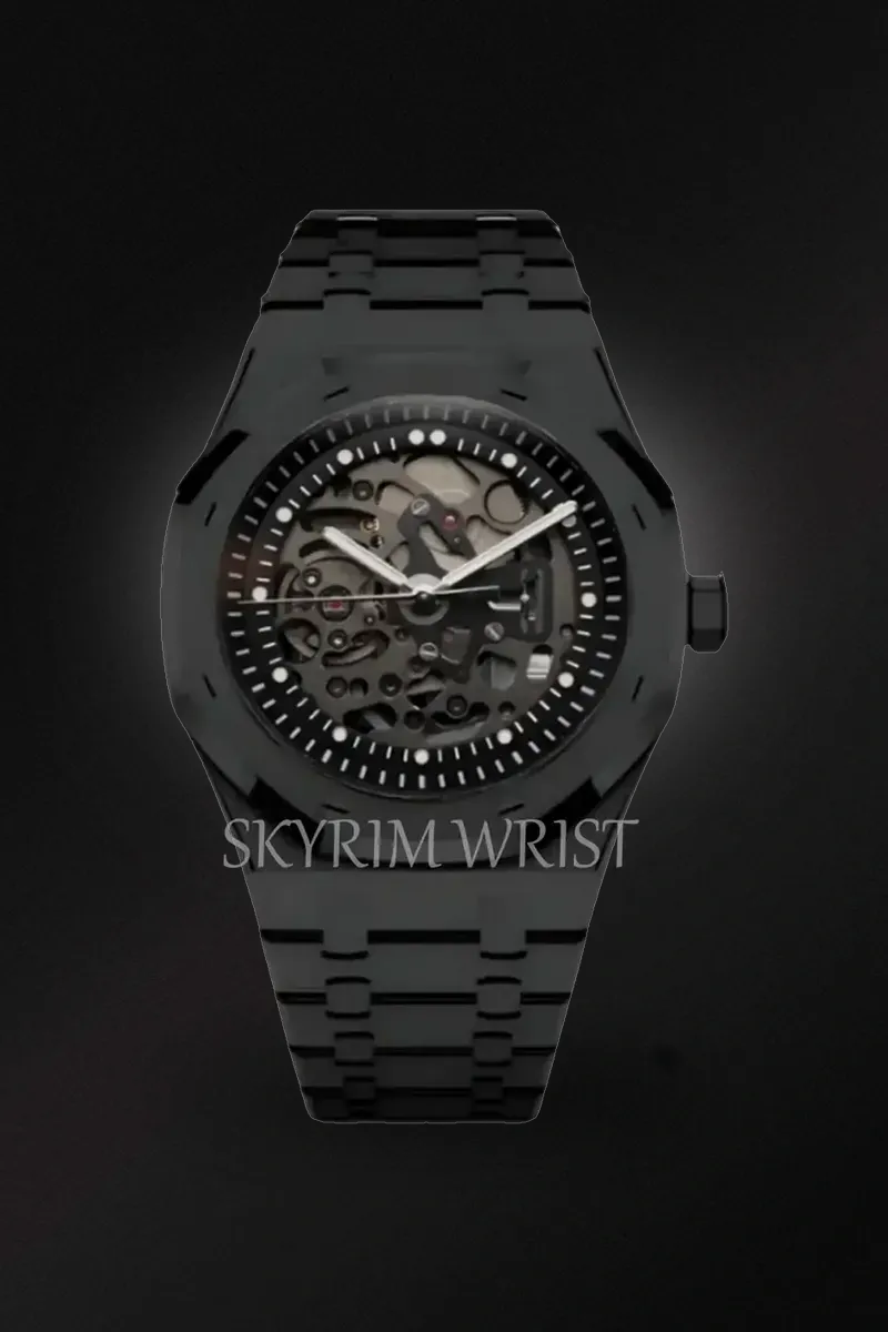 Mod Royal Oak Skeleton Black