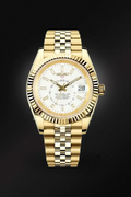 Mod Sky-Dweller Gold White