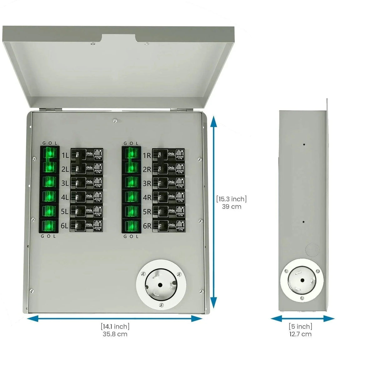 Refurbished - Nature's Generator 120/240V 50A 12-Circuit Non-Automatic Transfer Switch