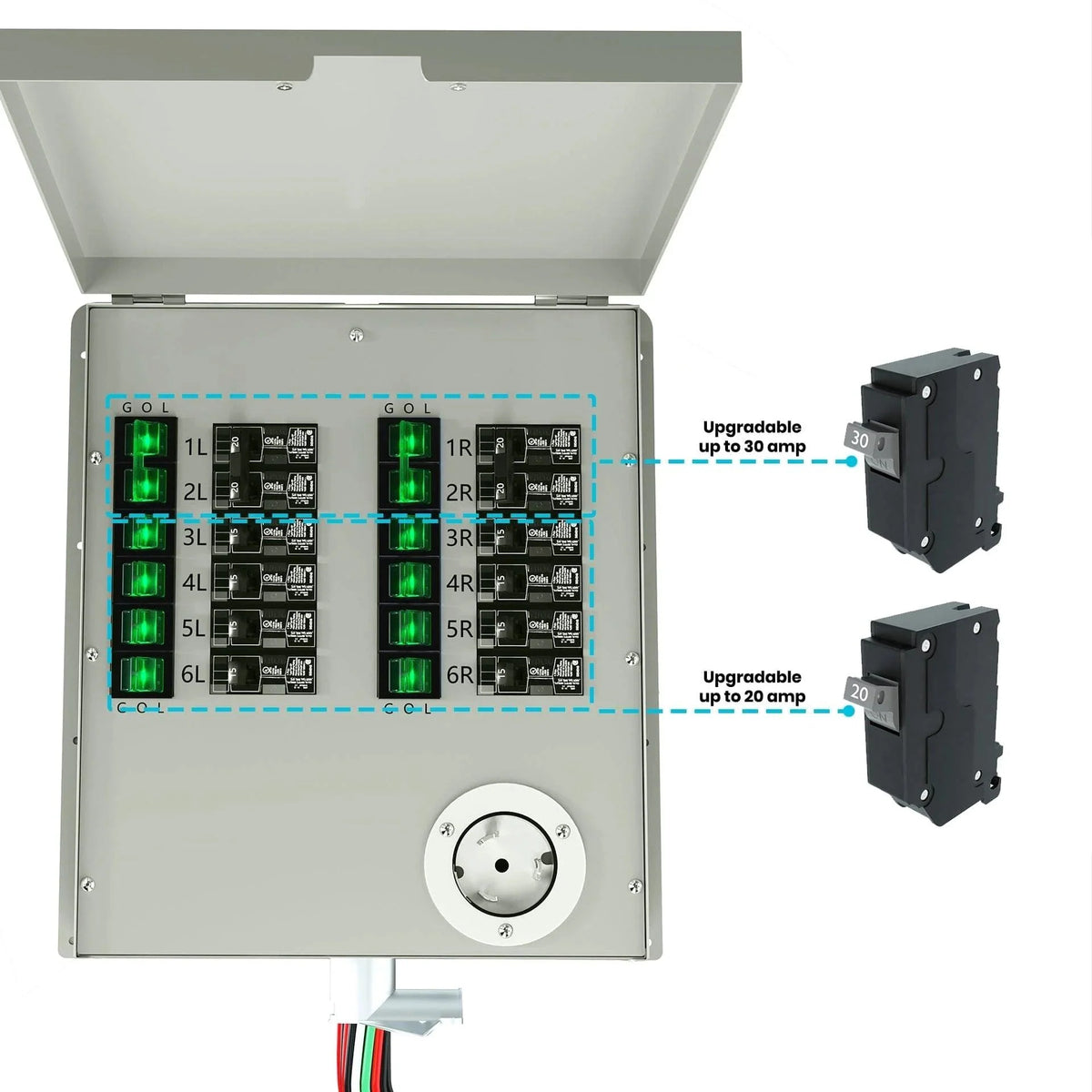 Refurbished - Nature's Generator 120/240V 50A 12-Circuit Non-Automatic Transfer Switch