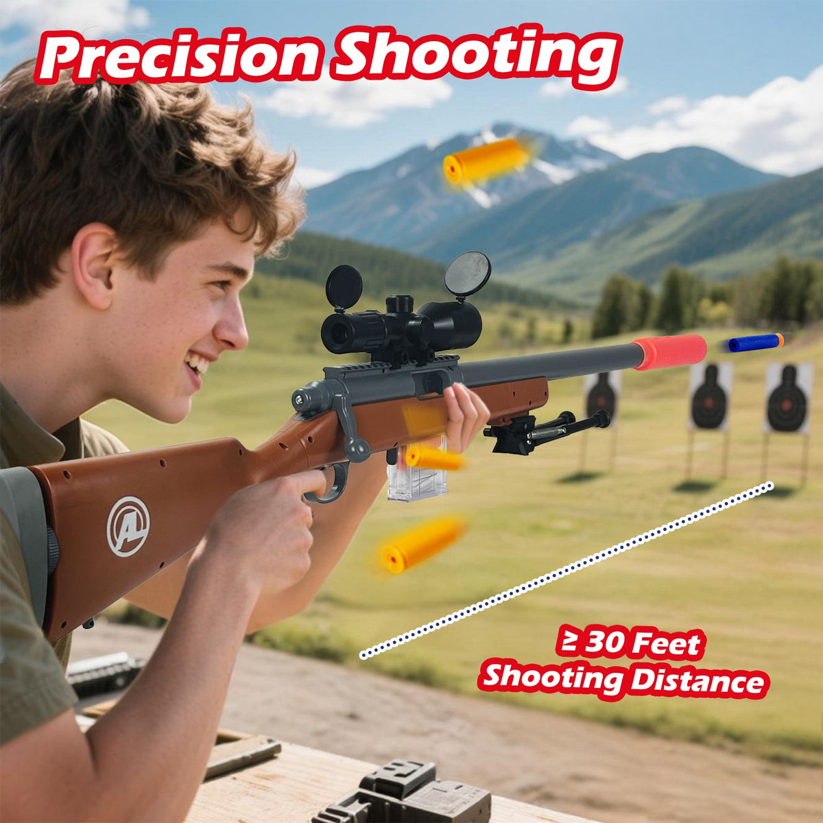 M24 Sniper Rifle Toy Brown+bullet loader