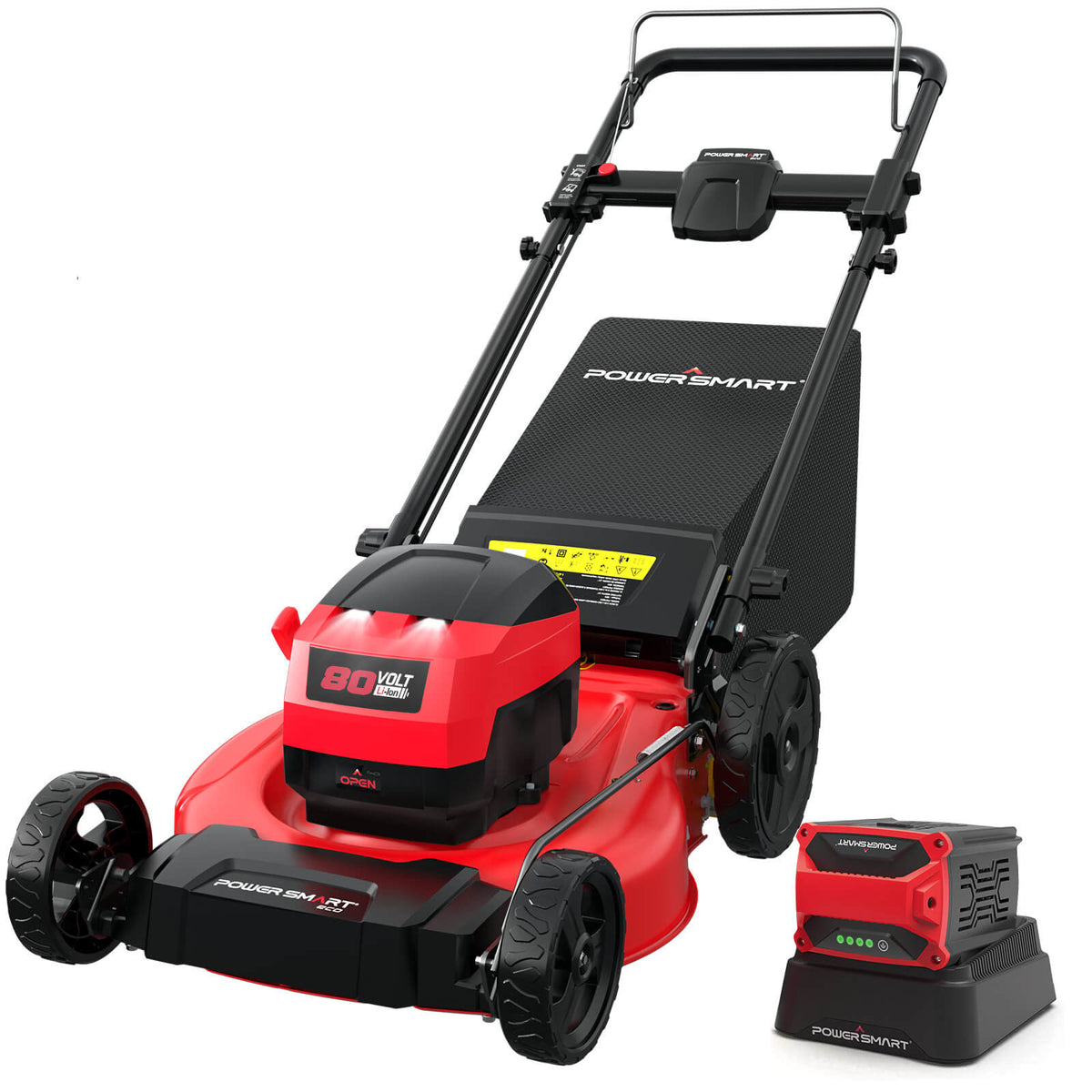 80V 21" Cordless Push Lawn Mower w/ Battery & Charger PS76821