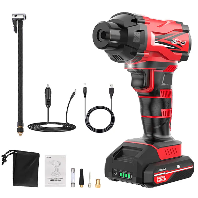 12V Cordless Tire Air Pump: Portable Electric Compressor for Tires – Auto Air Kompressor, Hassle-Free Inflation Anywhere