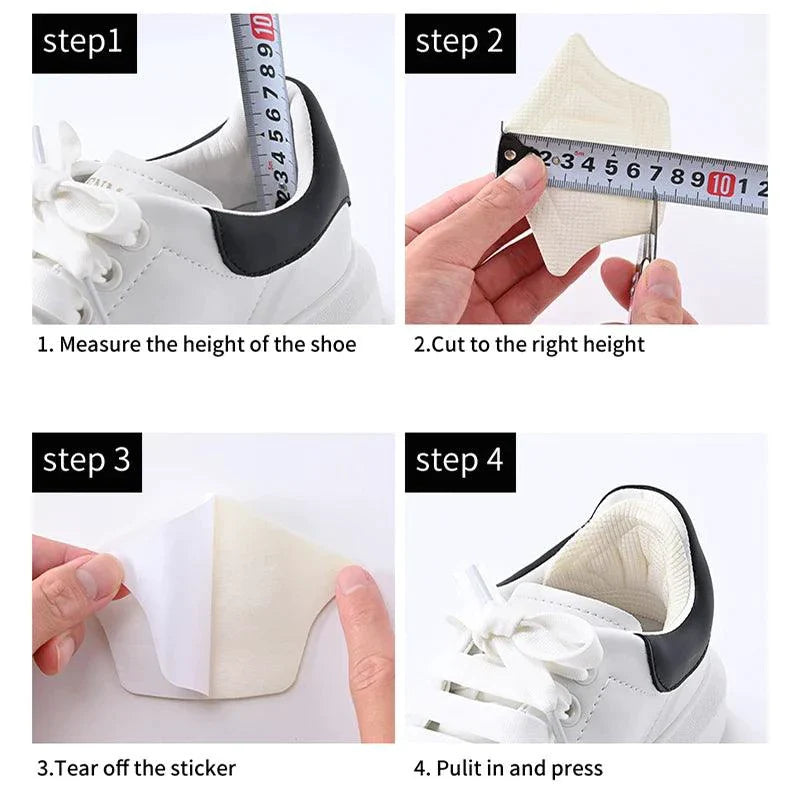 3pairs/6pairs Insoles Patch Heel Pads for Sport Shoes Back Sticker Adjustable Size Antiwear Feet Pad Cushion Insert Insole