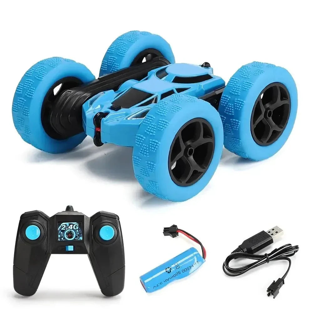 Rc Stunt Car Kids Double Sided Flip Remote Control Cars 2.4G High Speed 360° Rotation Drift Auto Toys Gifts for Boy & Girls