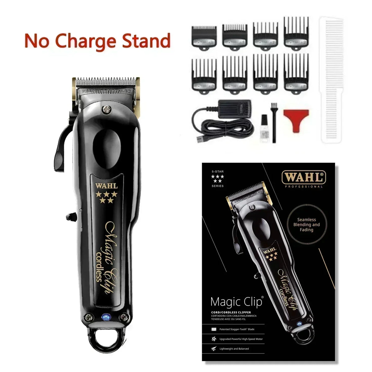 Wahl 5 Star Professional Magic Clip Legend Senior Cordless Hair Clipper Trimmer Vanish Shaver for Barbers Stylists