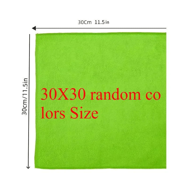 5/10/20pcs Kitchen Towel, Ultra-fine Fiber Light Gray Cleaning Cloth Set, Absorbent, Soft And Stain-removing Cloth