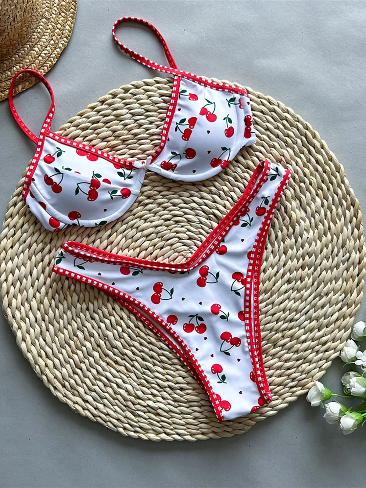 Cherry Print Bikini