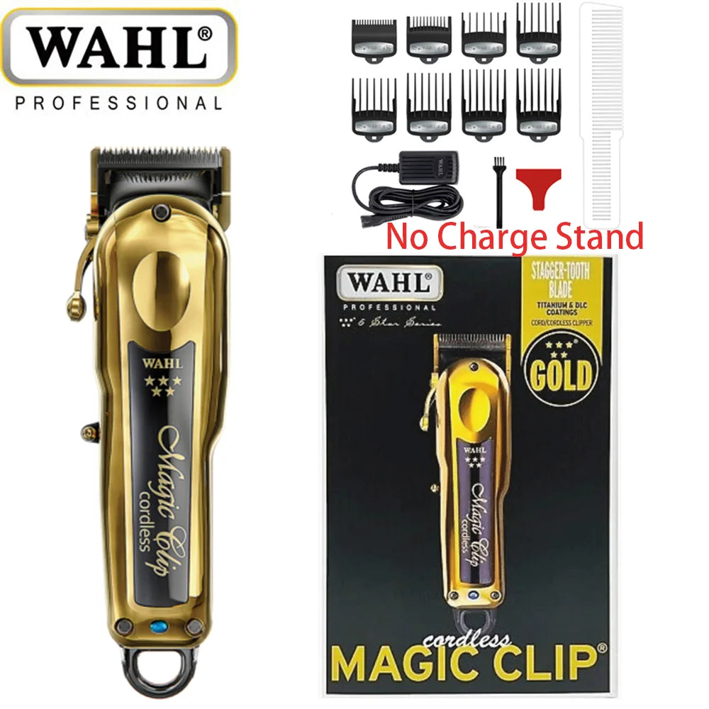 Professional Wahl Vapor 8148 Magic Clip Andis Baber Combo Gold Cordless Hair Clipper&Hair Trimmer&Foil Shaver For Stylists