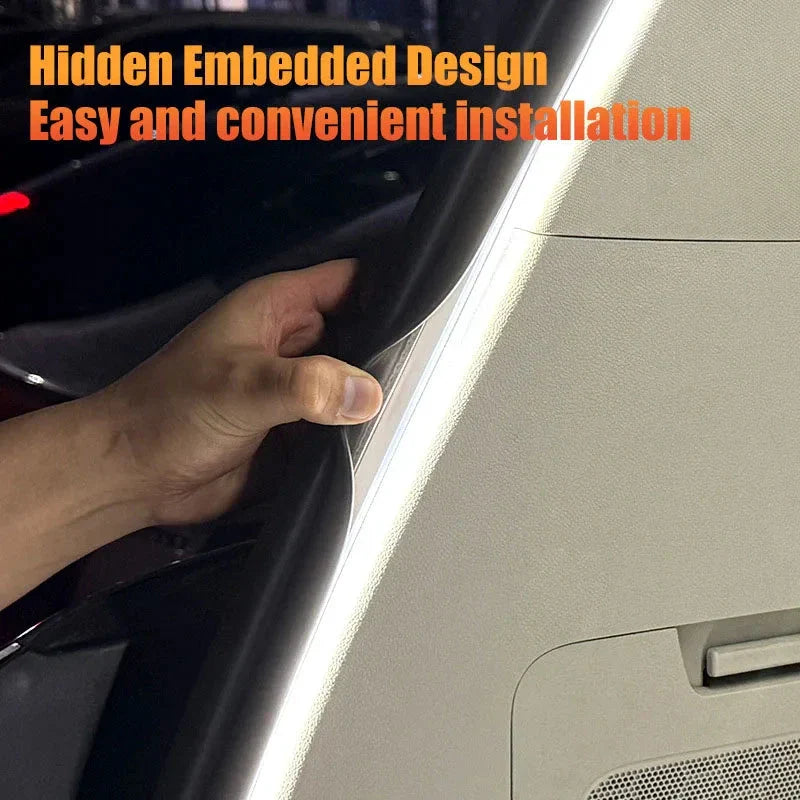 LED Car Trunk Light Strip – Automatic Sensor Ambient Light Bar, Waterproof Hidden Installation, Auto Interior Decor Accessory