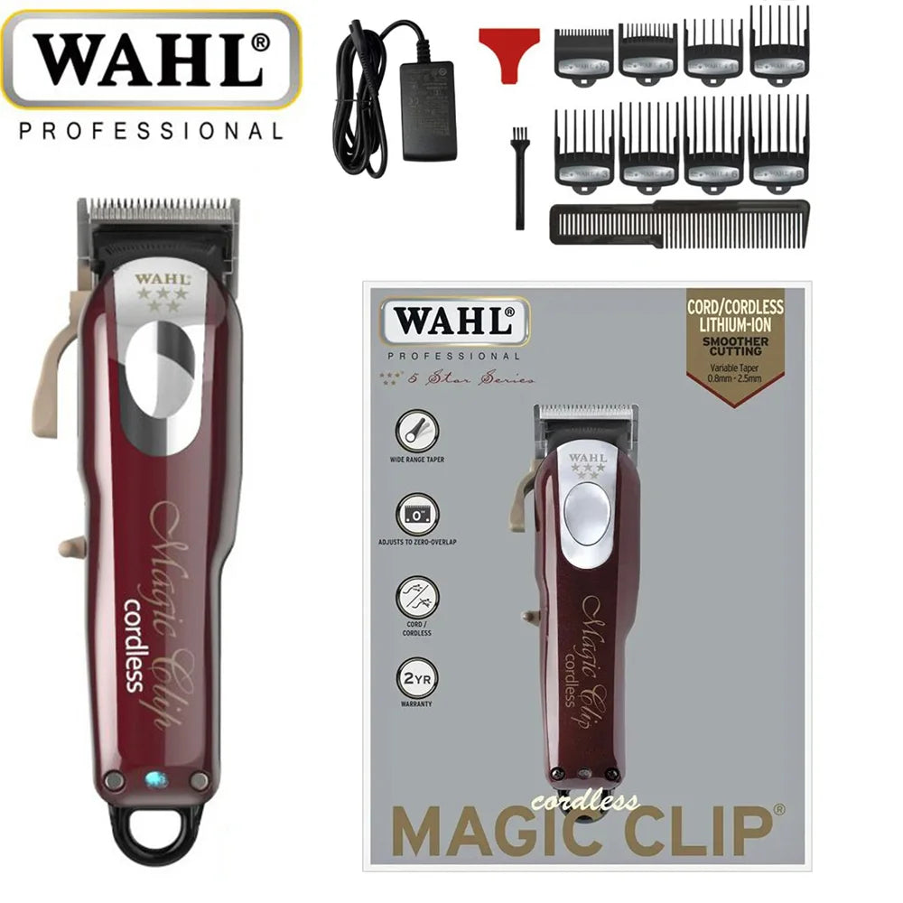 Professional Wahl Vapor 8148 Magic Clip Andis Baber Combo Gold Cordless Hair Clipper&Hair Trimmer&Foil Shaver For Stylists