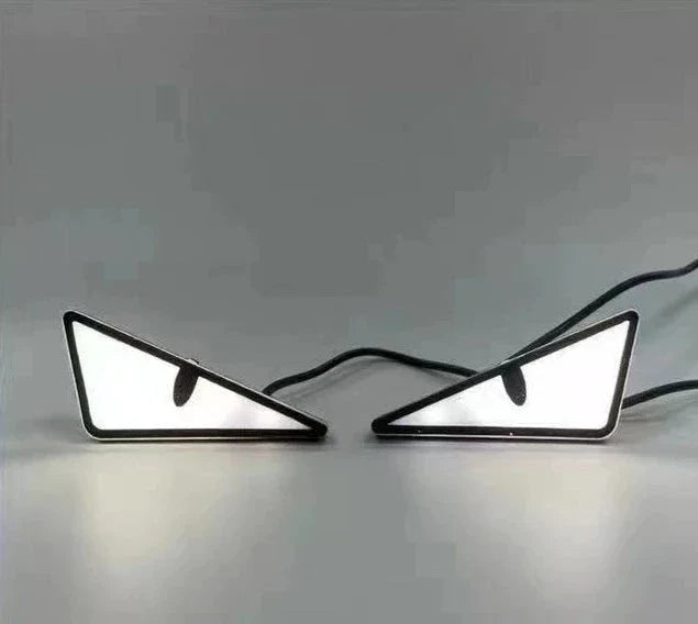 2PCS LED Devil’s Eye Lights – Universal Car & Motorcycle Headlight/License Plate Decorative Light