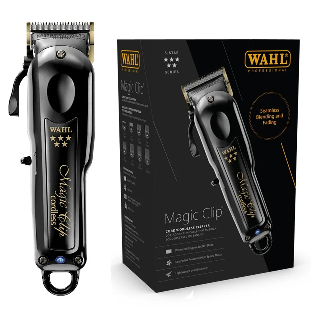 Professional Wahl Vapor 8148 Magic Clip Andis Baber Combo Gold Cordless Hair Clipper&Hair Trimmer&Foil Shaver For Stylists