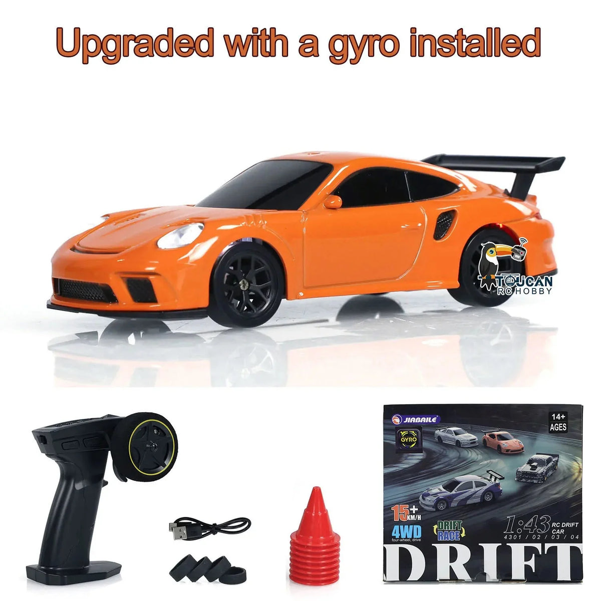 New RC Drift Car Upgraded Gyro 1/43 Racing RTR 4WD Four-wheel Drive High Speed Radio Control Model 2.4g Drift Race Car Mini Gift