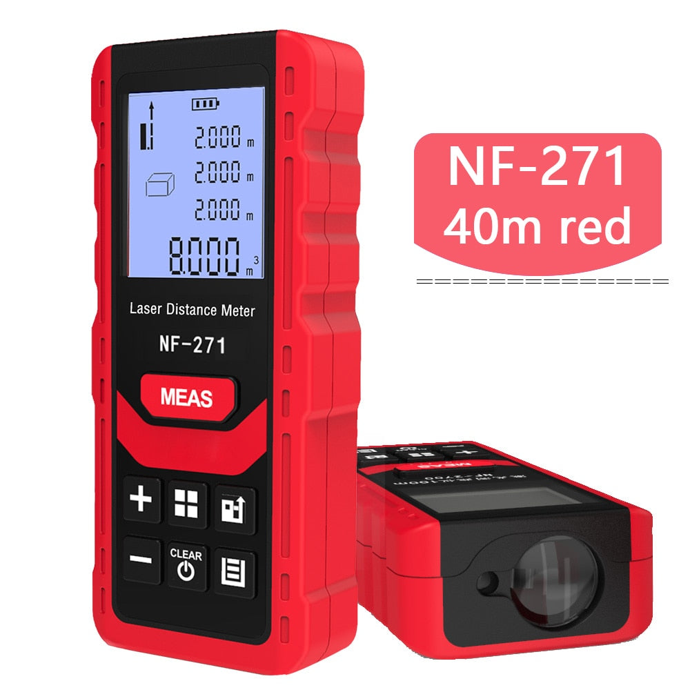 Laser Distance Meter: Precision Electronic Roulette and Digital Rangefinder for Accurate Measurements - Metro Laser Range Finder Measuring Tape Device Tool