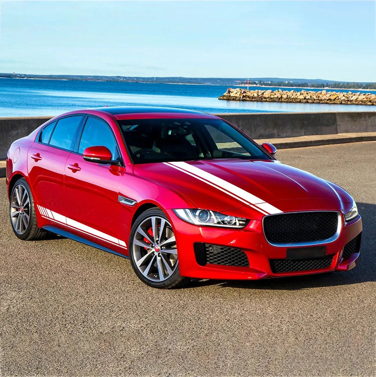 Universal Car Vinyl Bonnet Decal – Hood Racing Stripe Sticker for Audi, BMW, Mercedes, Toyota, VW, and More | Auto Tuning Accessories