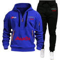 2026 Audi Warm Hoodie Pullover Jacket & Two-Piece Casual Sport Pants Set Insulated Outdoor Fashion Summer/Winter Style Clothing