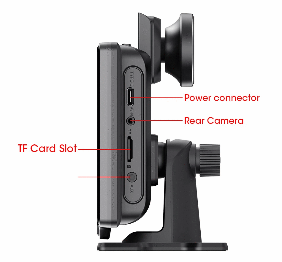 4K 10.26'' Mirror Dash Cam w/ Carplay & Android Auto