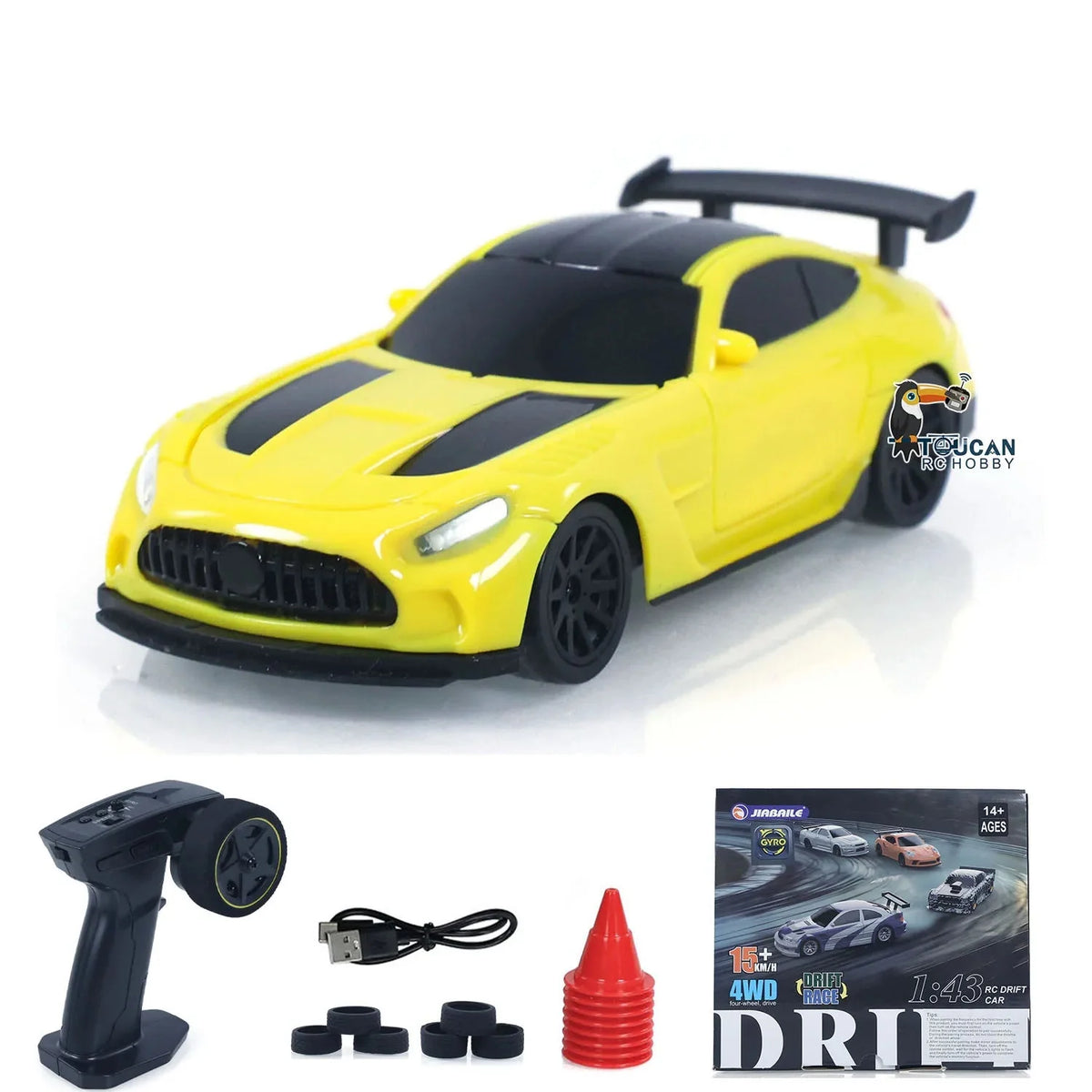 New RC Drift Car Upgraded Gyro 1/43 Racing RTR 4WD Four-wheel Drive High Speed Radio Control Model 2.4g Drift Race Car Mini Gift